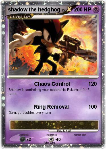 Pokemon shadow the hedghog