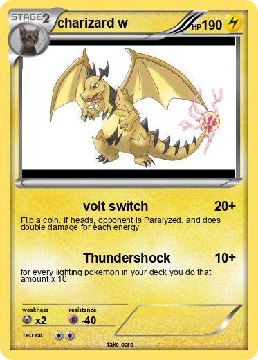 Pokemon charizard w