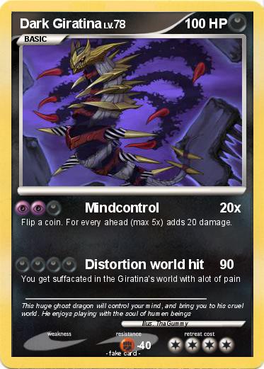 Pokemon Dark Giratina