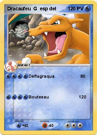Pokemon Dracaufeu  G  esp del