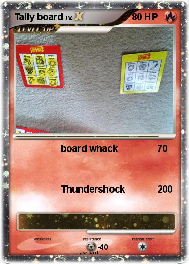 Pokemon Tally board
