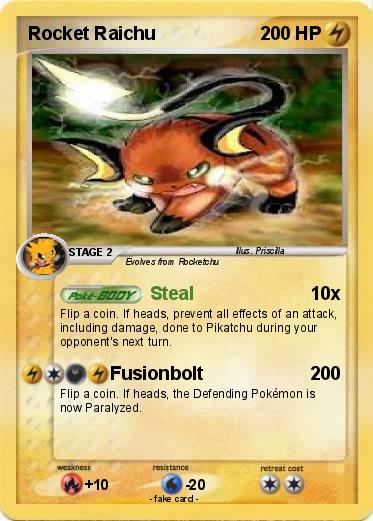 Pokemon Rocket Raichu