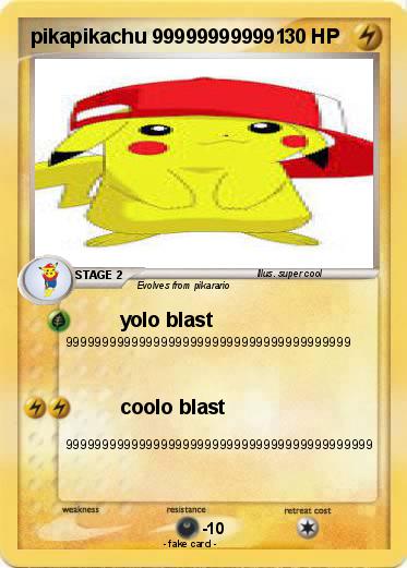 Pokemon pikapikachu 999999999991