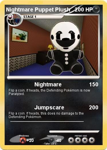 Pokemon Nightmare Puppet Plush