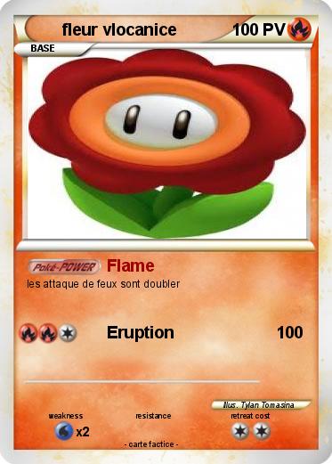 Pokemon fleur vlocanice