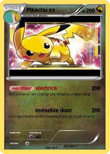 Pokemon Pikachu ex