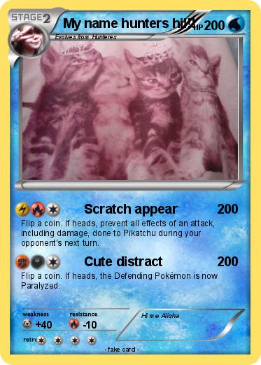 Pokemon My name hunters hi!!!