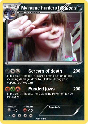 Pokemon My name hunters hi!!!