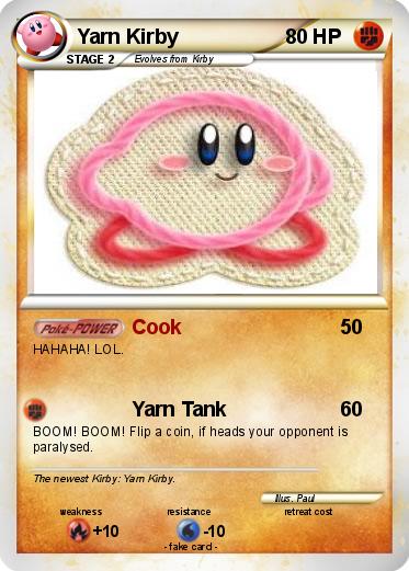 Pokemon Yarn Kirby