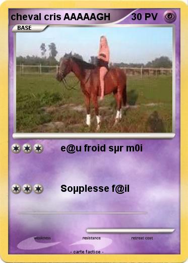 Pokemon cheval cris AAAAAGH