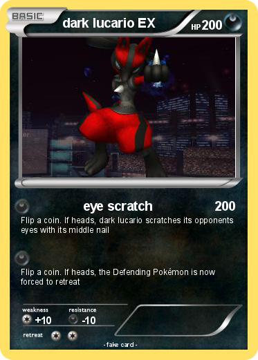 Pokemon dark lucario EX