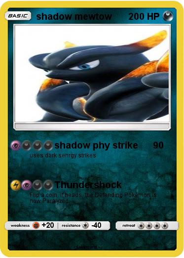 Pokemon shadow mewtow