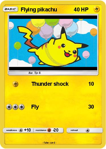 Pokemon Flying pikachu