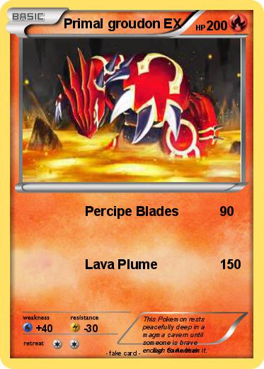 Pokemon Primal groudon EX
