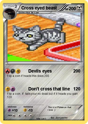 Pokemon Cross eyed beast