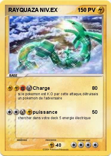 Pokemon RAYQUAZA NIV.EX