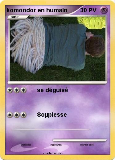 Pokemon komondor en humain