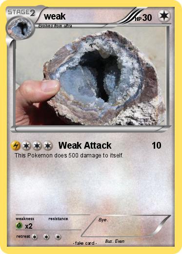 Pokemon weak