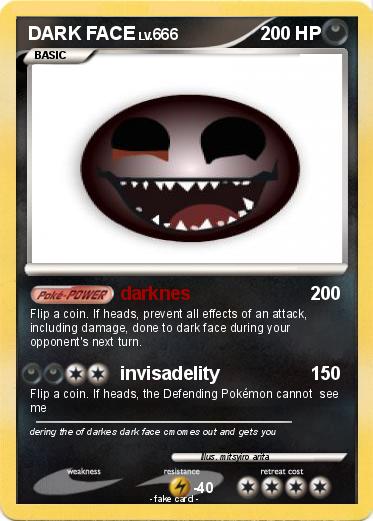 Pokemon DARK FACE