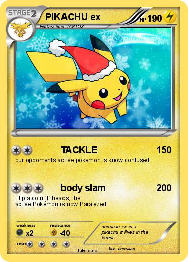 Pokemon PIKACHU ex