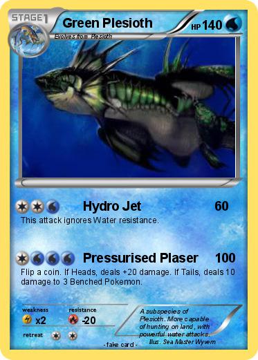 Pokemon Green Plesioth