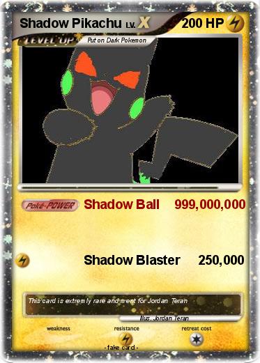 Pokemon Shadow Pikachu