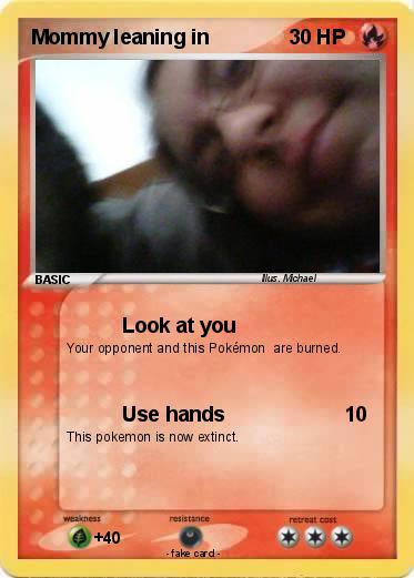 Pokemon Mommy leaning in