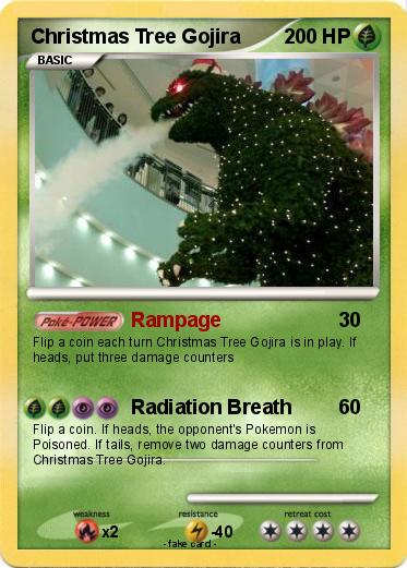 Pokemon Christmas Tree Gojira