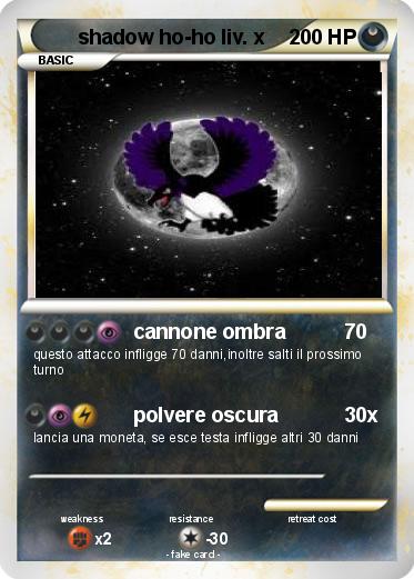 Pokemon shadow ho-ho liv. x