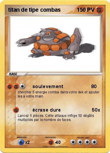 Pokemon titan de tipe combas