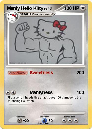 Pokemon Manly Hello Kitty