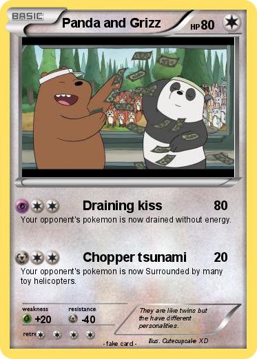 Pokemon Panda and Grizz