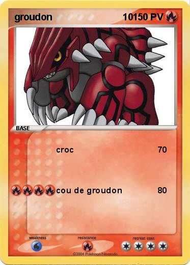 Pokemon groudon                           10