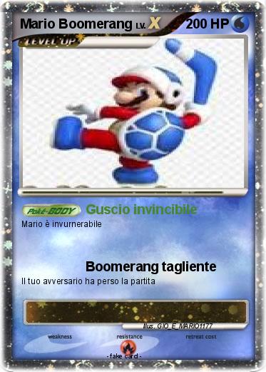 Pokemon Mario Boomerang