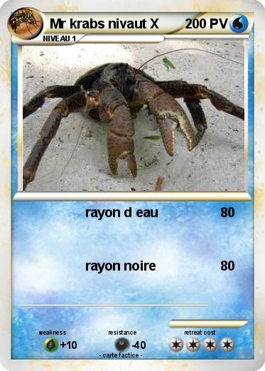 Pokemon Mr krabs nivaut X