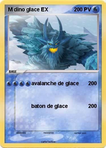Pokemon M dino glace EX