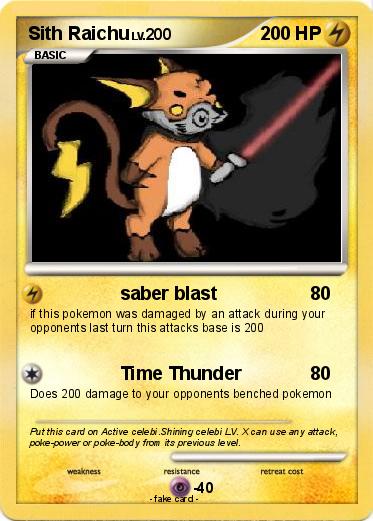 Pokemon Sith Raichu
