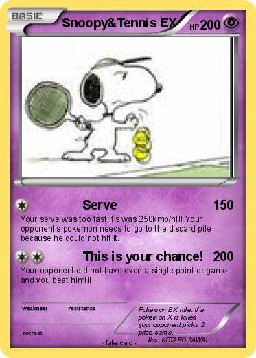 Pokemon Snoopy&Tennis EX