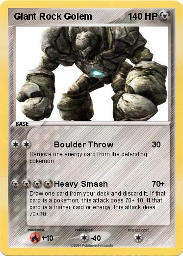 Pokemon Giant Rock Golem