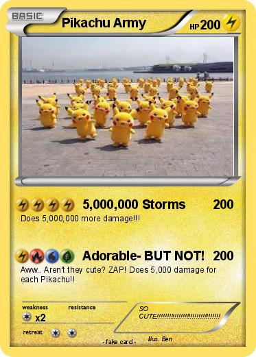 Pokemon Pikachu Army