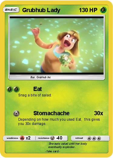 Pokemon Grubhub Lady