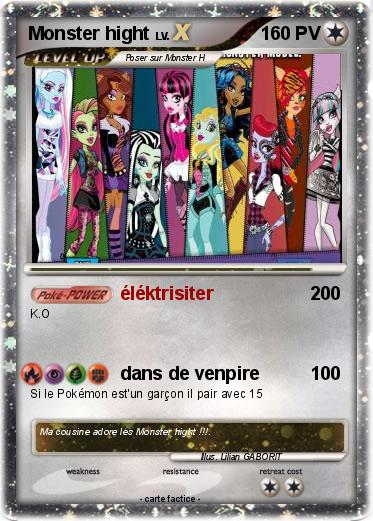 Pokemon Monster hight