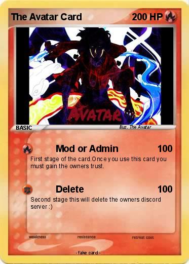 Pokemon The Avatar Card