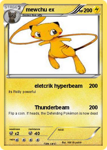 Pokemon mewchu ex
