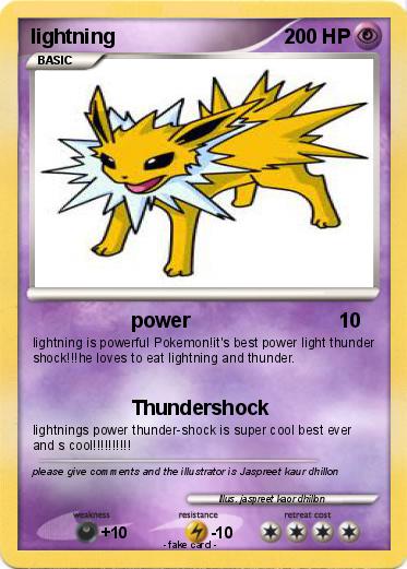 Pokemon lightning