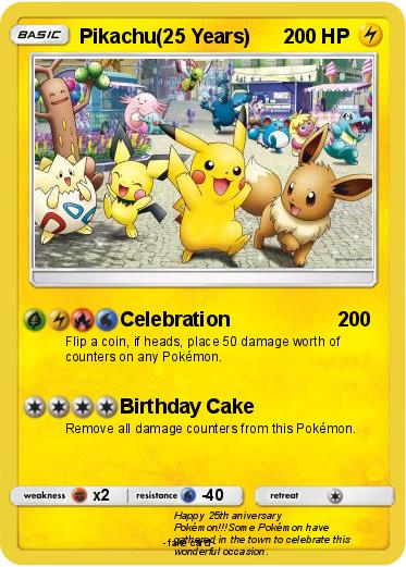 Pokemon Pikachu(25 Years)