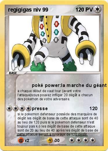 Pokemon regigigas niv 99