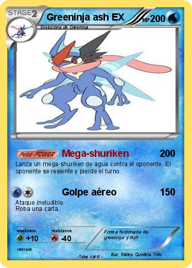 Pokemon Greeninja ash EX