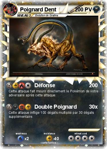 Pokemon Poignard Dent