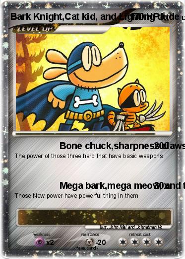 Pokemon Bark Knight,Cat kid, and Lighting dude